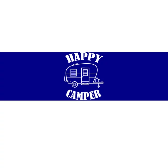 Happy Camper Trailer Bumper Sticker