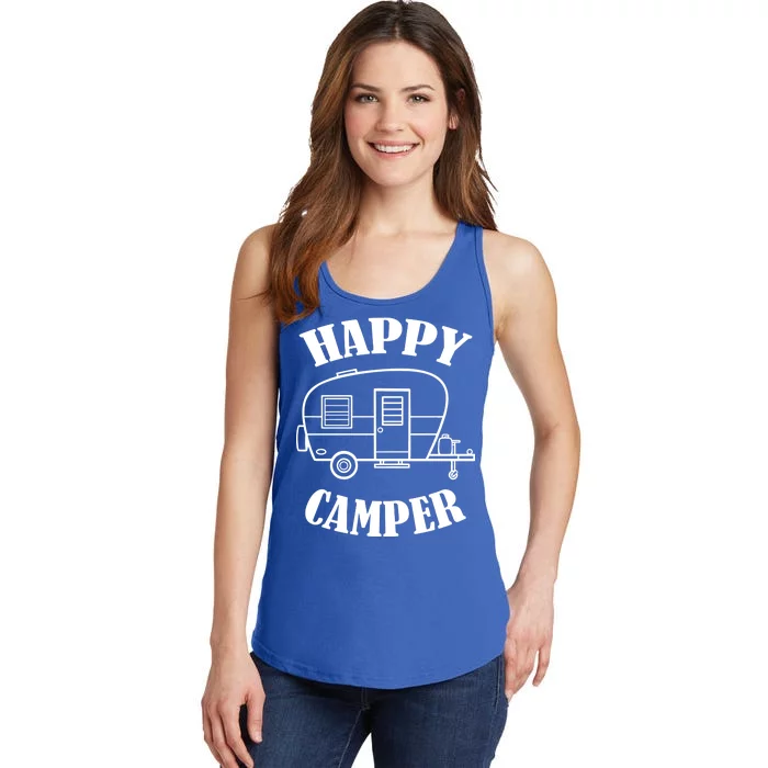 Happy Camper Trailer Ladies Essential Tank