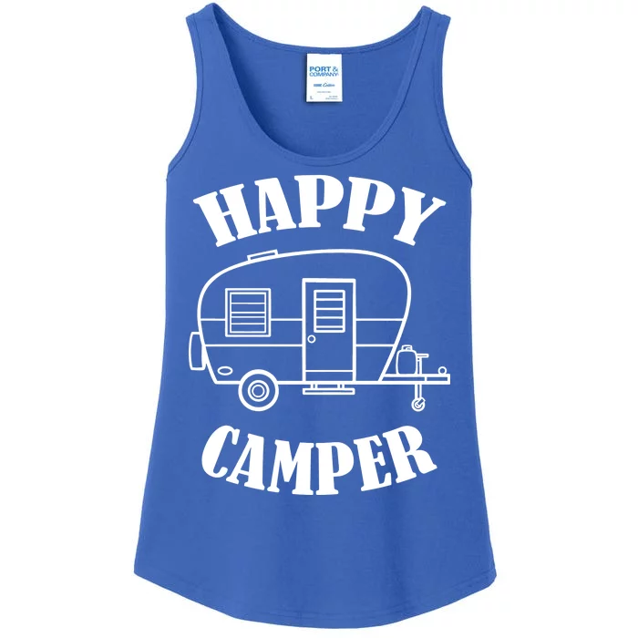 Happy Camper Trailer Ladies Essential Tank