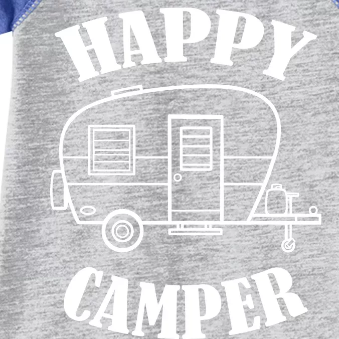 Happy Camper Trailer Infant Baby Jersey Bodysuit