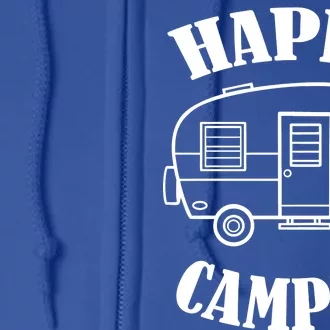 Happy Camper Trailer Full Zip Hoodie