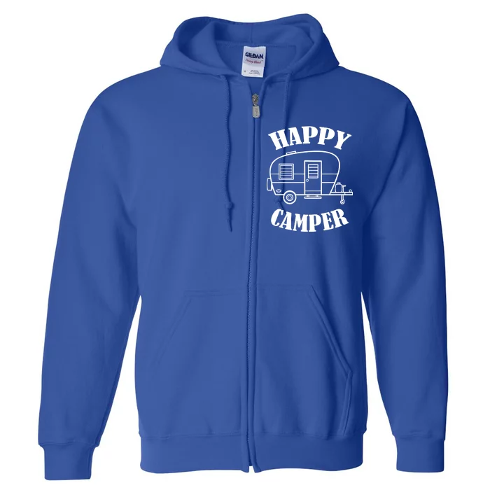 Happy Camper Trailer Full Zip Hoodie