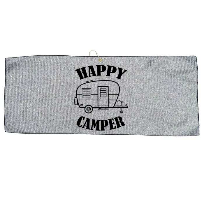 Happy Camper Trailer Large Microfiber Waffle Golf Towel