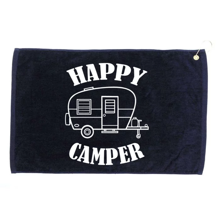 Happy Camper Trailer Grommeted Golf Towel