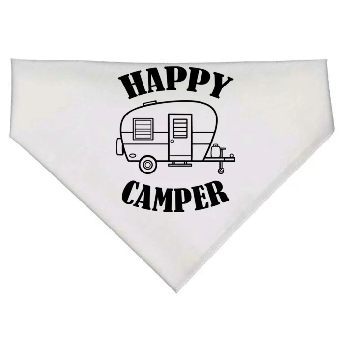 Happy Camper Trailer USA-Made Doggie Bandana