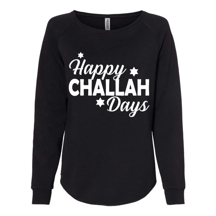 Happy Challah Days Womens California Wash Sweatshirt