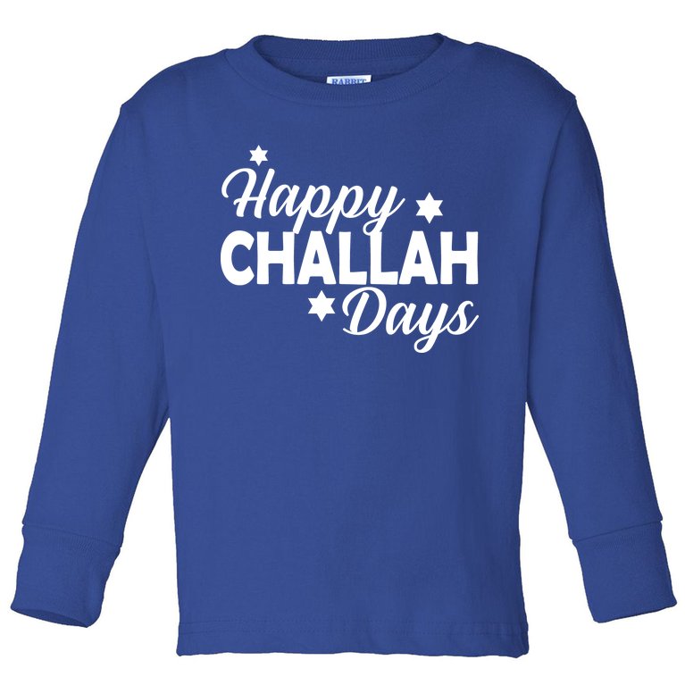 Happy Challah Days Toddler Long Sleeve Shirt