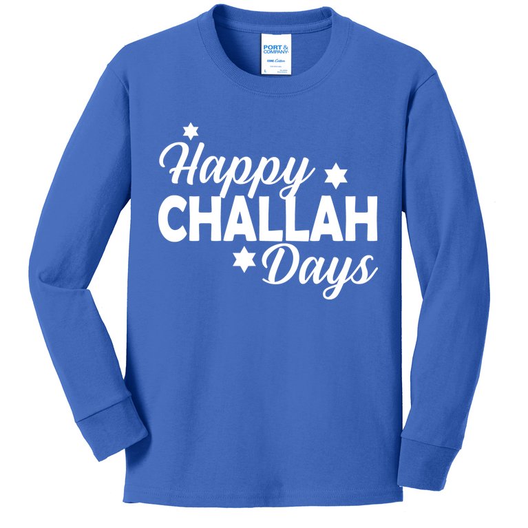 Happy Challah Days Kids Long Sleeve Shirt