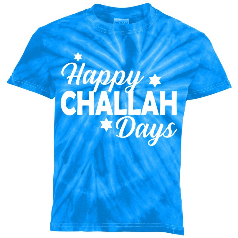 Happy Challah Days Kids Tie-Dye T-Shirt