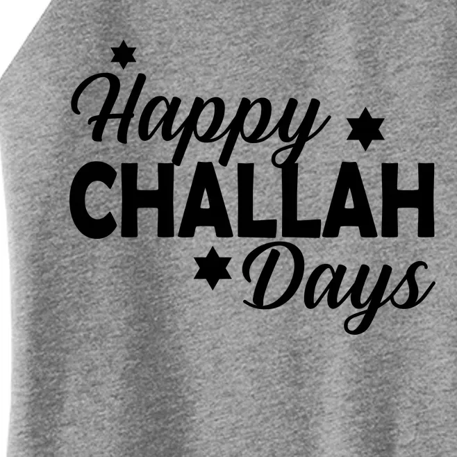 Happy Challah Days Women’s Perfect Tri Rocker Tank