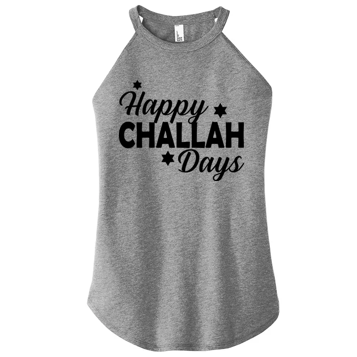 Happy Challah Days Women’s Perfect Tri Rocker Tank