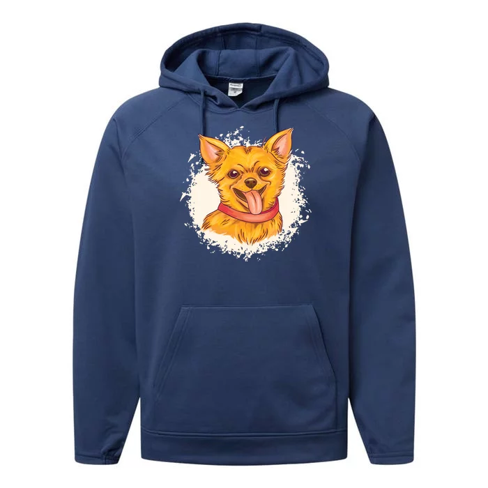 Happy Chihuahua Performance Fleece Hoodie