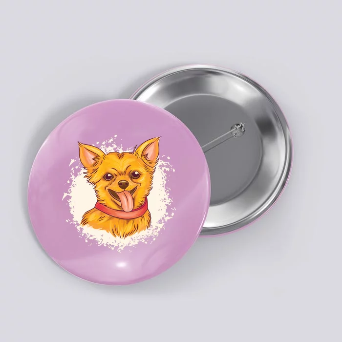 Happy Chihuahua Button