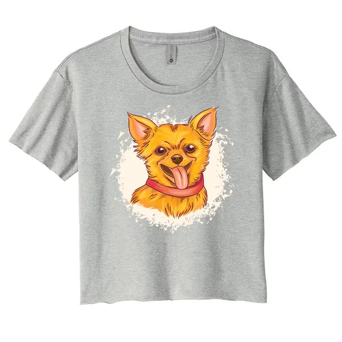 Happy Chihuahua Women's Crop Top Tee