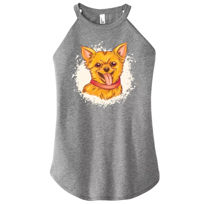 Happy Chihuahua Women’s Perfect Tri Rocker Tank