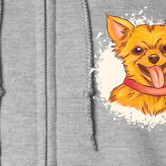 Happy Chihuahua Full Zip Hoodie