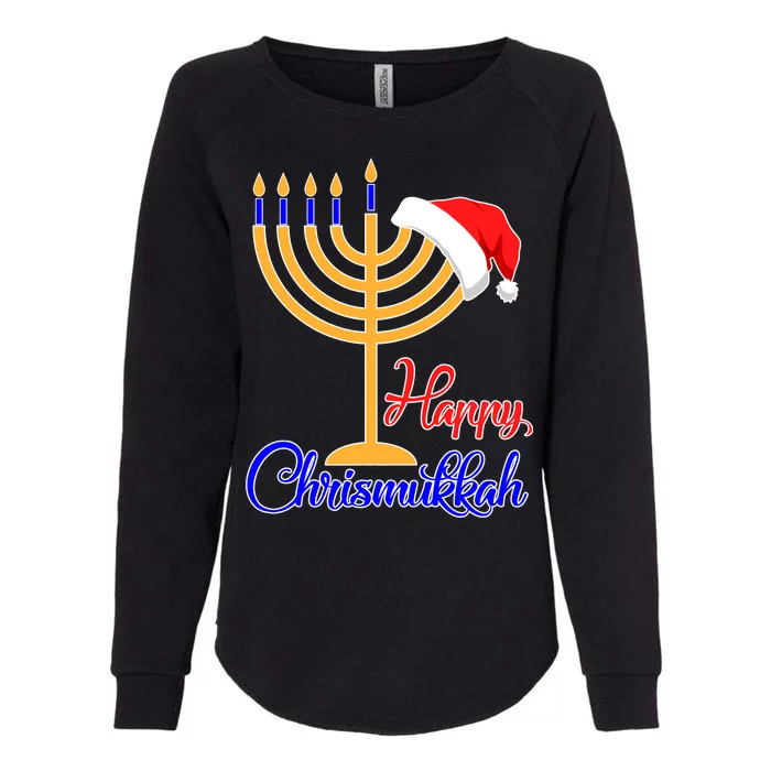 Happy Chrismukkah Christmas Hanukkah Womens California Wash Sweatshirt