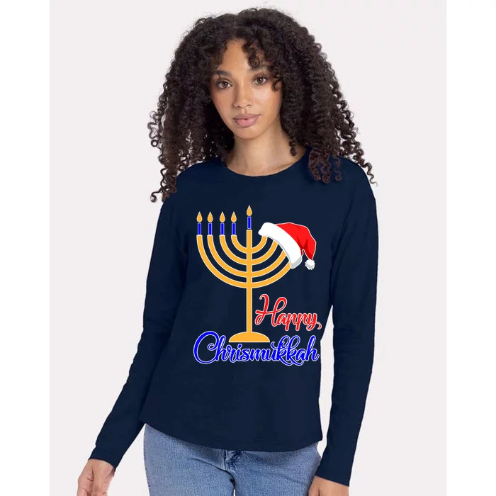 Happy Chrismukkah Christmas Hanukkah Womens Cotton Relaxed Long Sleeve T-Shirt