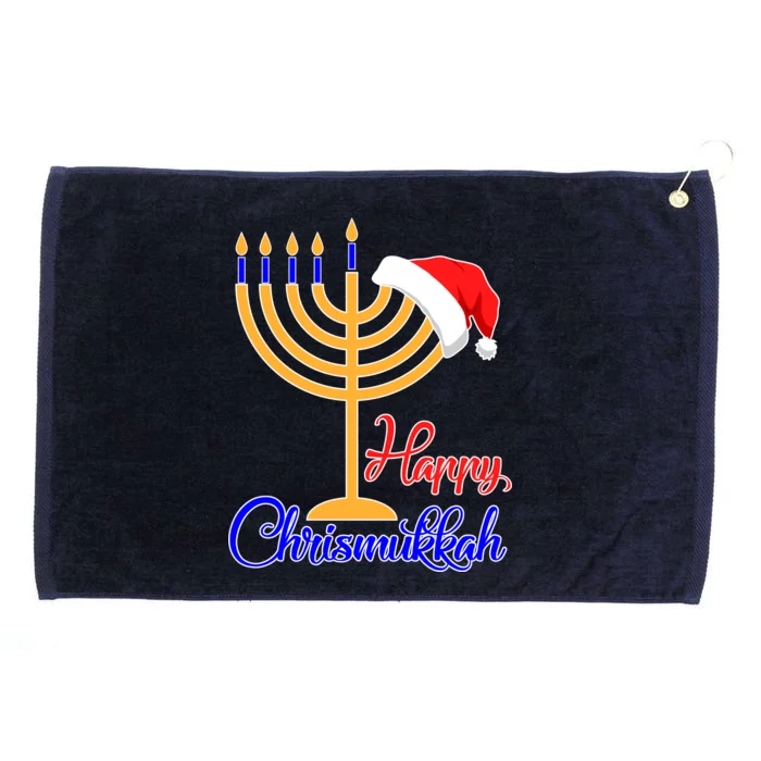 Happy Chrismukkah Christmas Hanukkah Grommeted Golf Towel