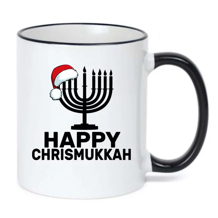 Happy Chrismukkah Hanukkah Black Color Changing Mug