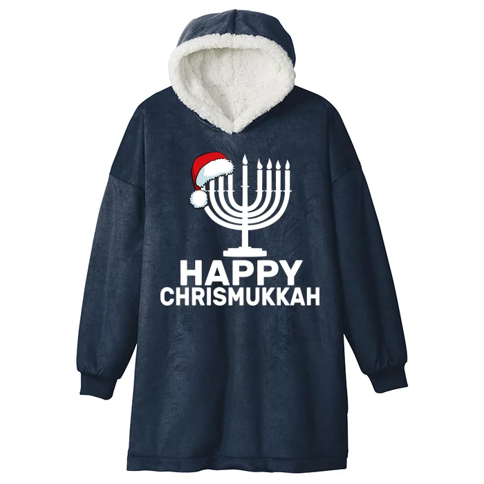 Happy Chrismukkah Hanukkah Hooded Wearable Blanket