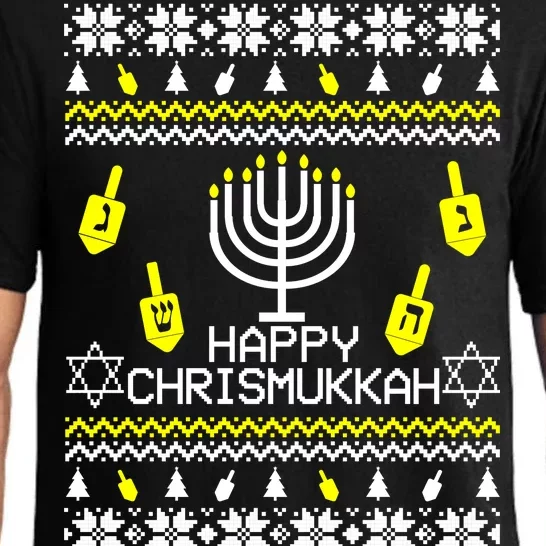 Happy Chrismukkah Hanukkah Ugly Christmas Pajama Set