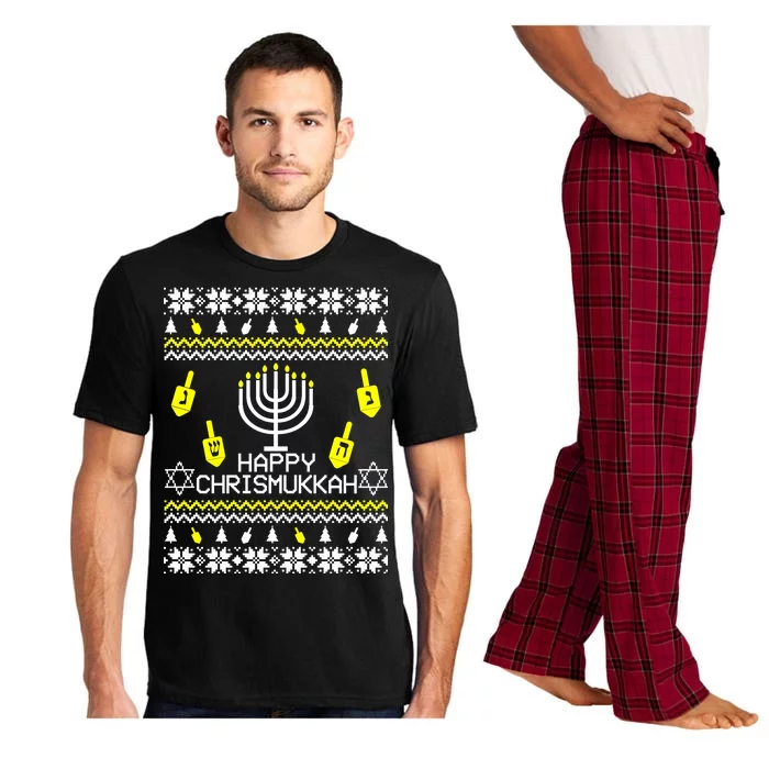 Happy Chrismukkah Hanukkah Ugly Christmas Pajama Set