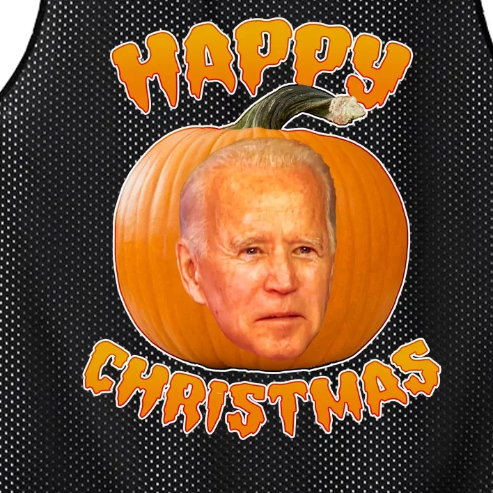 Happy Christmas Joe Biden Halloween Pro Trump Mesh Reversible Basketball Jersey Tank