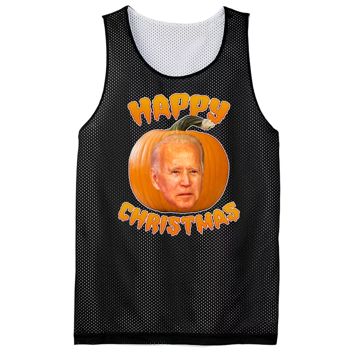 Happy Christmas Joe Biden Halloween Pro Trump Mesh Reversible Basketball Jersey Tank