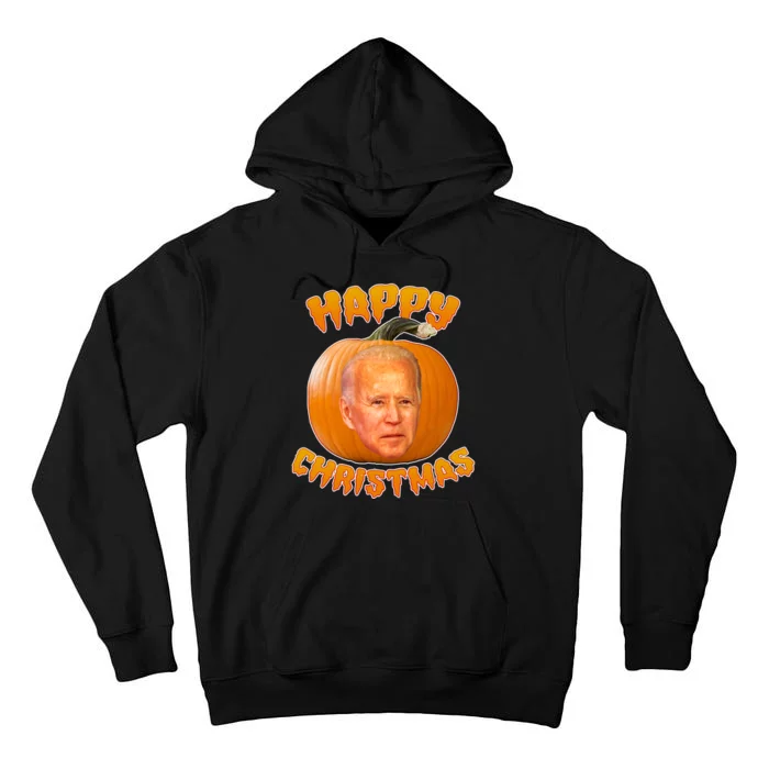 Happy Christmas Joe Biden Halloween Pro Trump Tall Hoodie