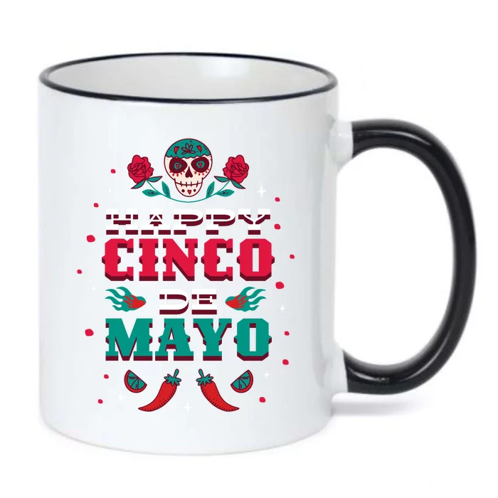 Happy Cinco De Mayo Black Color Changing Mug