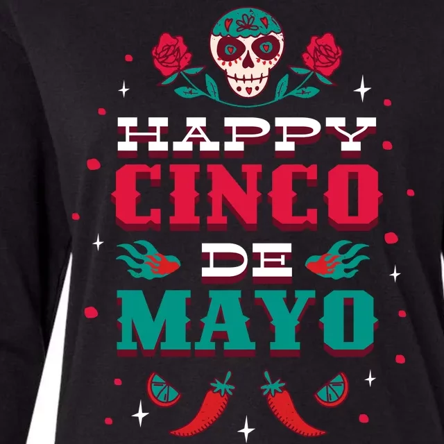 Happy Cinco De Mayo Womens Cotton Relaxed Long Sleeve T-Shirt