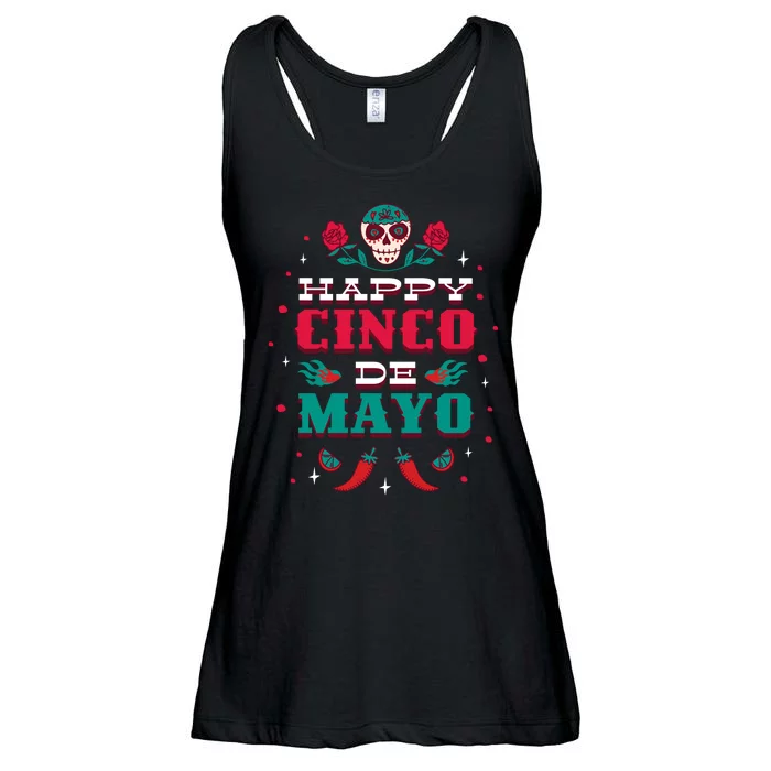 Happy Cinco De Mayo Ladies Essential Flowy Tank