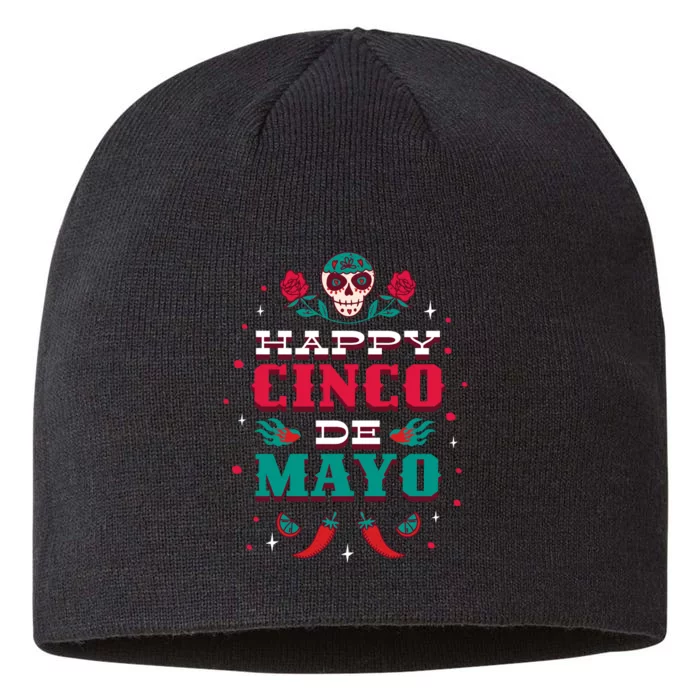 Happy Cinco De Mayo 8 1/2in Sustainable Knit Beanie