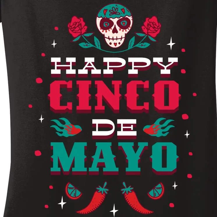 Happy Cinco De Mayo Women's V-Neck T-Shirt