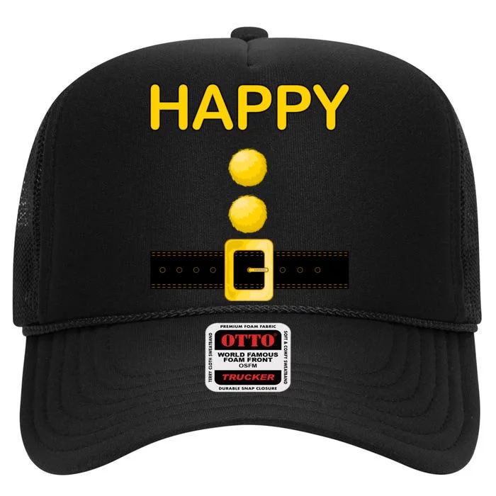 Happy Dwarf Costume High Crown Mesh Trucker Hat