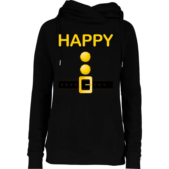 Happy Dwarf Costume Womens Funnel Neck Pullover Hood