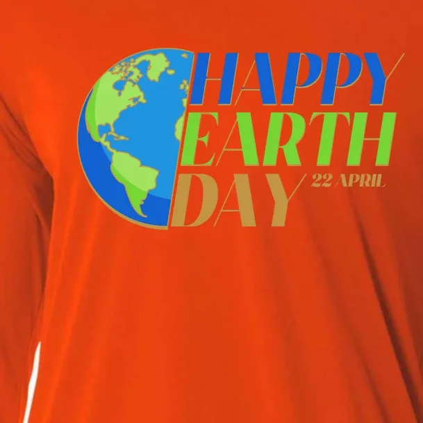 Happy Earth Day 22 April Cooling Performance Long Sleeve Crew