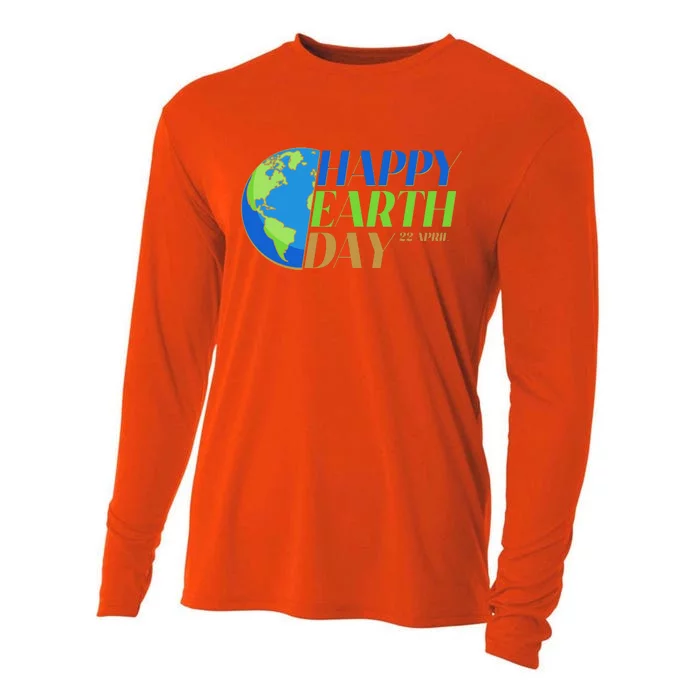 Happy Earth Day 22 April Cooling Performance Long Sleeve Crew