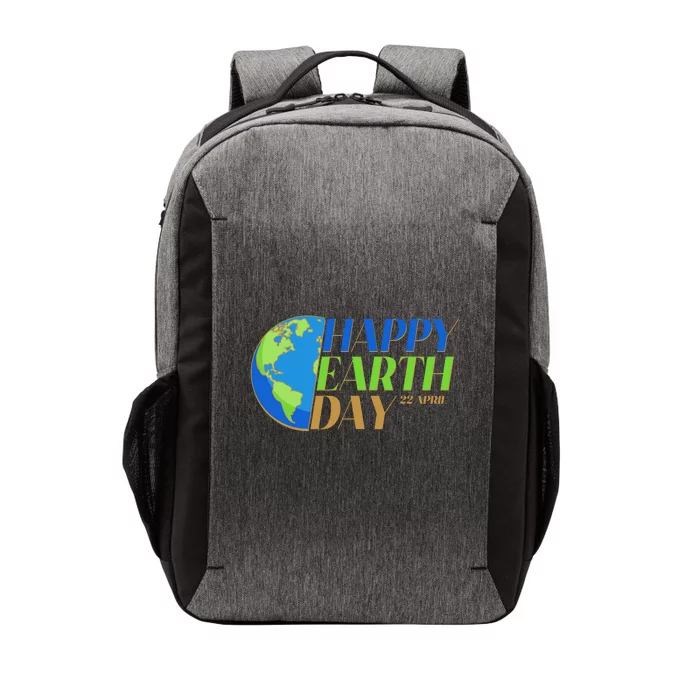 Happy Earth Day 22 April Vector Backpack