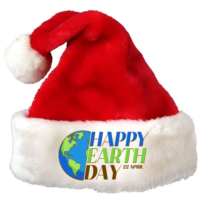 Happy Earth Day 22 April Premium Christmas Santa Hat