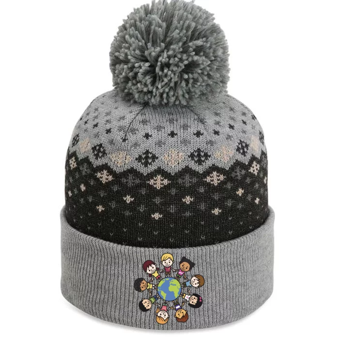 Happy Earth Day Children Around The World The Baniff Cuffed Pom Beanie