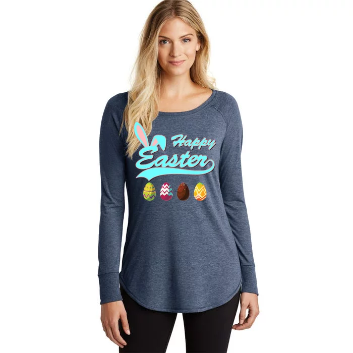 Happy Easter Women's Perfect Tri Tunic Long Sleeve Shirt