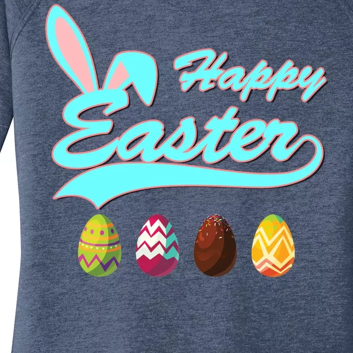 Happy Easter Women's Perfect Tri Tunic Long Sleeve Shirt