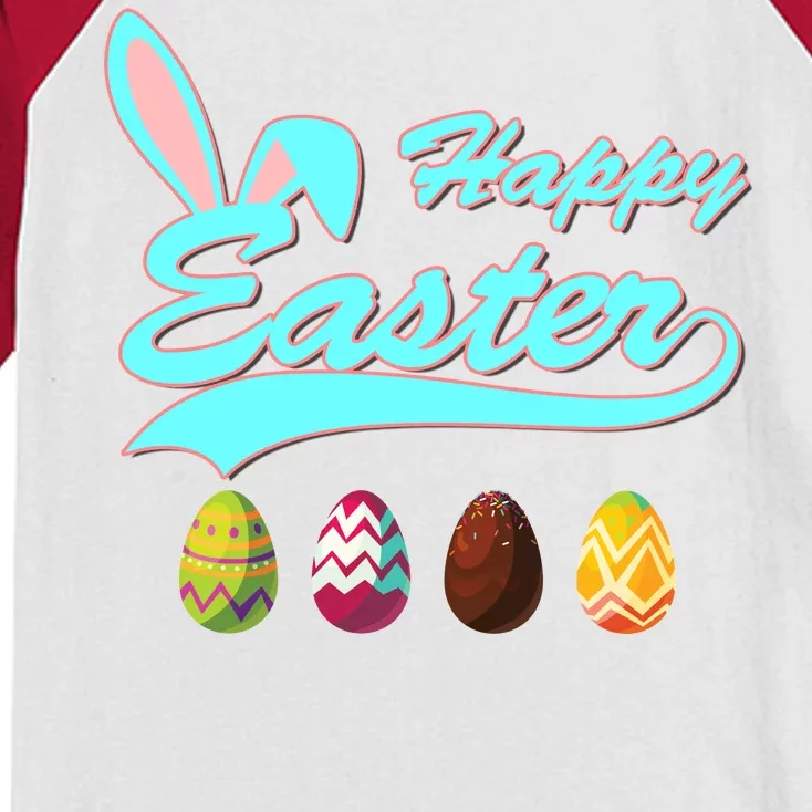 Happy Easter Kids Colorblock Raglan Jersey