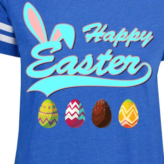 Happy Easter Enza Ladies Jersey Football T-Shirt