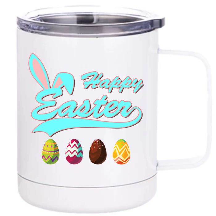 Happy Easter Front & Back 12oz Stainless Steel Tumbler Cup