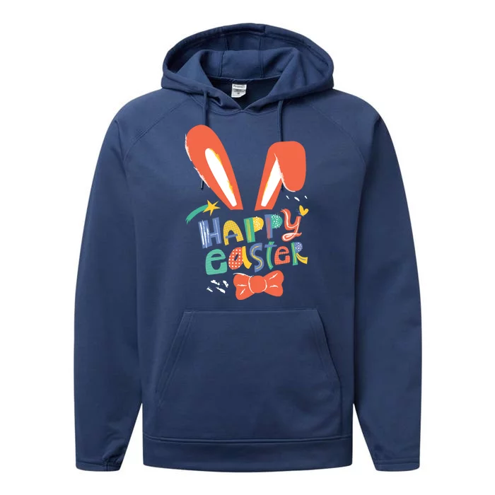 Happy Easter Bow Performance Fleece Hoodie