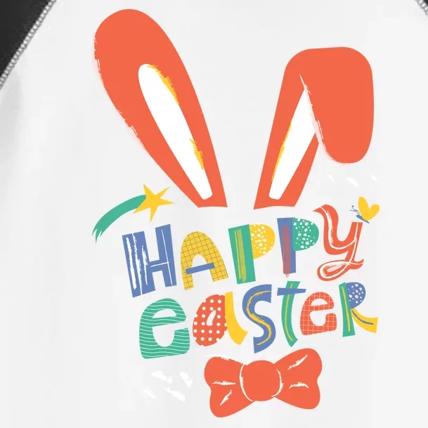 Happy Easter Bow Toddler Fine Jersey T-Shirt