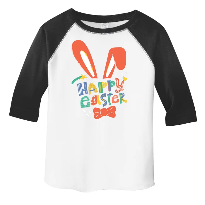 Happy Easter Bow Toddler Fine Jersey T-Shirt